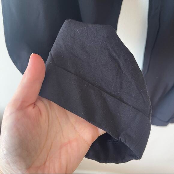 Madewell Cuffed Trucked Trousers Elastic Waistband Women’s size L Black - Picture 4 of 10